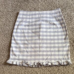 Urban Outfitters Blue Gingham Mini Skirt